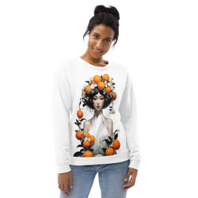 Oriental Lady with Orange Fruits All-Over Print Unisex Sweatshirt