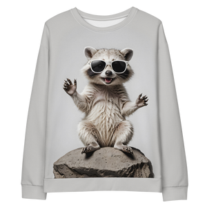 Hello Racoon All-Over Print Unisex Sweatshirt