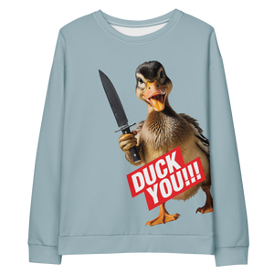 Duck You All-Over Print Unisex Sweatshirt