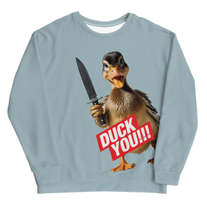 Duck You All-Over Print Unisex Sweatshirt