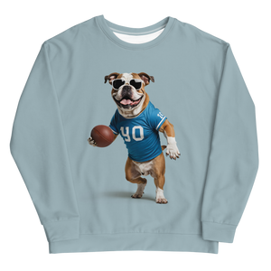 Bulldog Basketball All-Over Print Unisex Sweatshirt