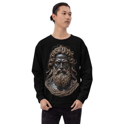 Zeus Copper Wire Sculpture Unisex Sweatshirt