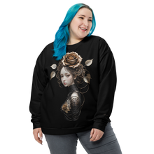 Lady Rose Copper Wire Art Unisex Sweatshirt