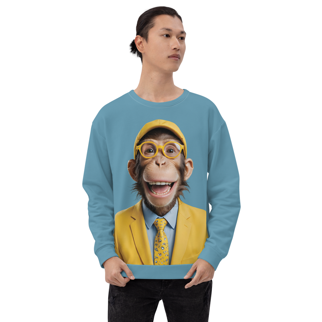 Funky Monkey All-Over Print Unisex Sweatshirt