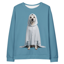 Dog in Ghost Costume All-Over Print Unisex Sweatshirt