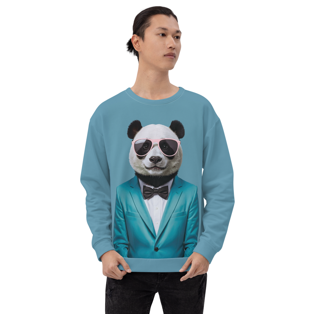 Funky Panda All-Over Print Unisex Sweatshirt