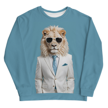 Funky White Lion All-Over Print Unisex Sweatshirt