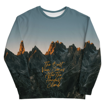 The Best View Comes All-Over Print Unisex Sweatshirt