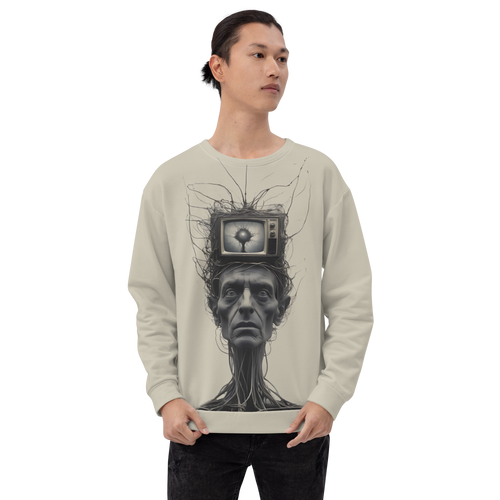 Brain Wash by Media All-Over Print Unisex Sweatshirt