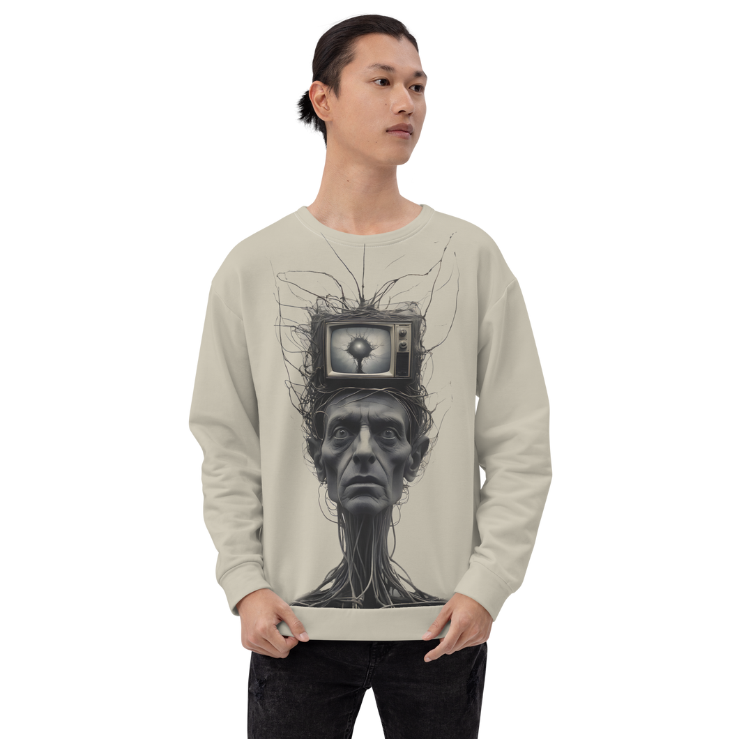 Brain Wash by Media All-Over Print Unisex Sweatshirt