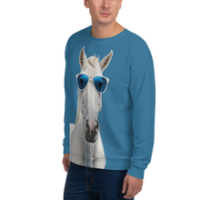 Cool Blue Horse Unisex Sweatshirt