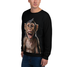 Happy Monkey Black Unisex Sweatshirt