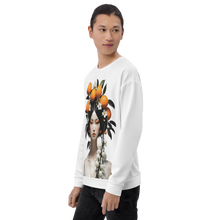 Beauty Lady with Orange Fruits All-Over Print Unisex Sweatshirt