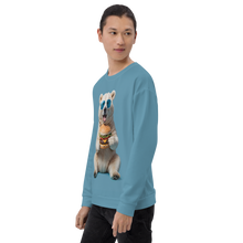 Polar Bear and Burger All-Over Print Unisex Sweatshirt