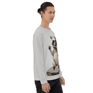 Hello Racoon All-Over Print Unisex Sweatshirt