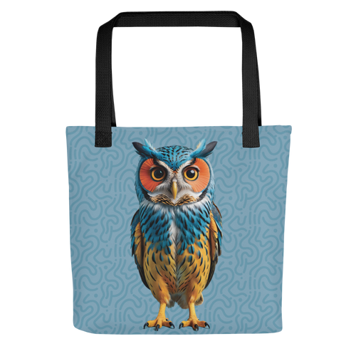 Blue Owl Tote Bag