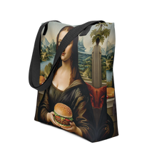 Monalisa Burger Tote Bag