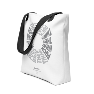 F**ck What They Think White Tote Bag