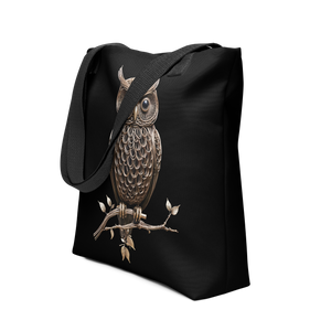 Owl Copper Art Tote Bag