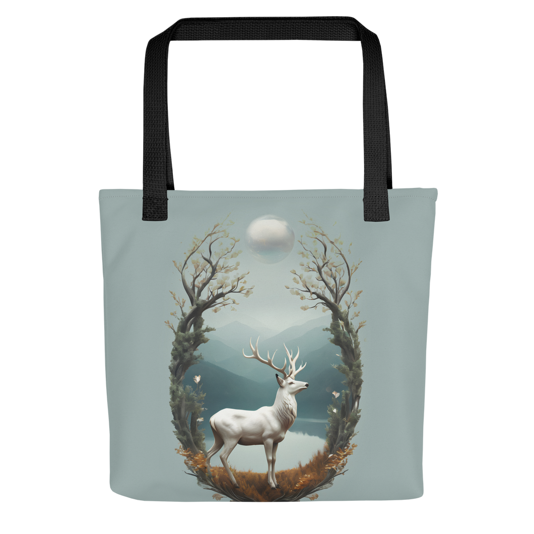 Deer By The Lake Tote Bag