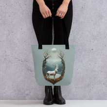 Deer By The Lake Tote Bag