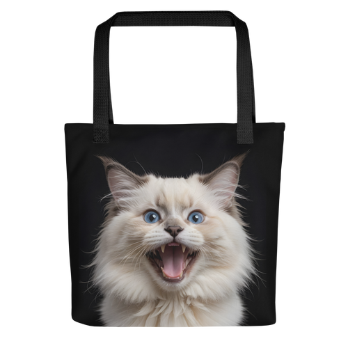 Angry Ragdoll Kitten Tote Bag