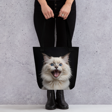 Angry Ragdoll Kitten Tote Bag