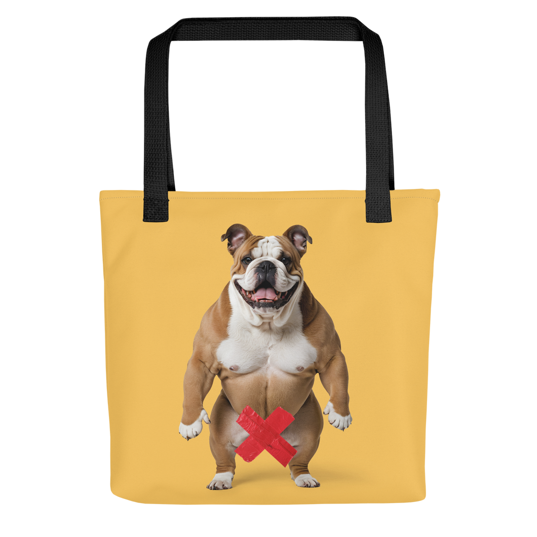 Bulldog X-Tape Yellow Tote Bag