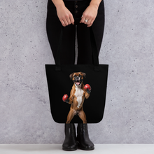 Boxer Boxing Black Tote Bag