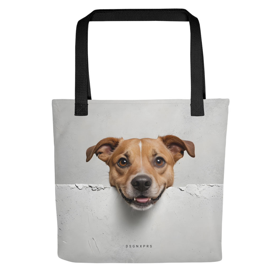 Smile Dog Peep Tote Bag