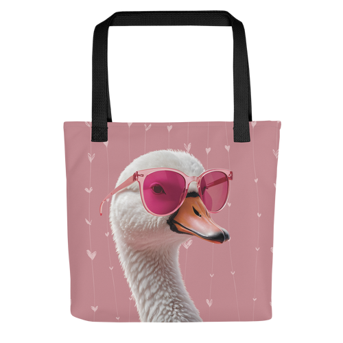 Cute Pink Swan Tote Bag