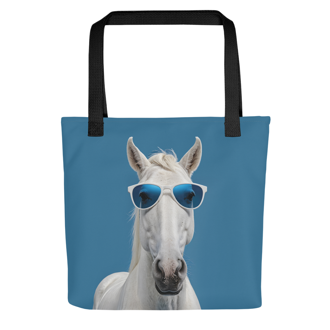 Cool Blue Horse Tote Bag