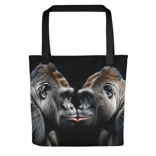 Gorilla Kissing Tote Bag