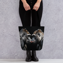 Gorilla Kissing Tote Bag