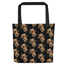 Happy Teddy Bear Pattern Tote Bag