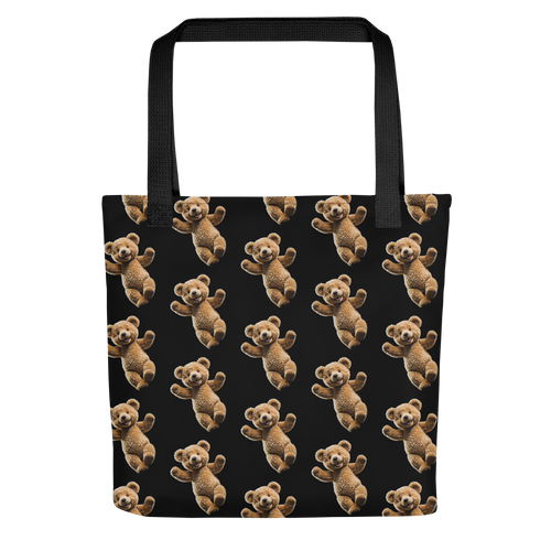 Happy Teddy Bear Pattern Tote Bag