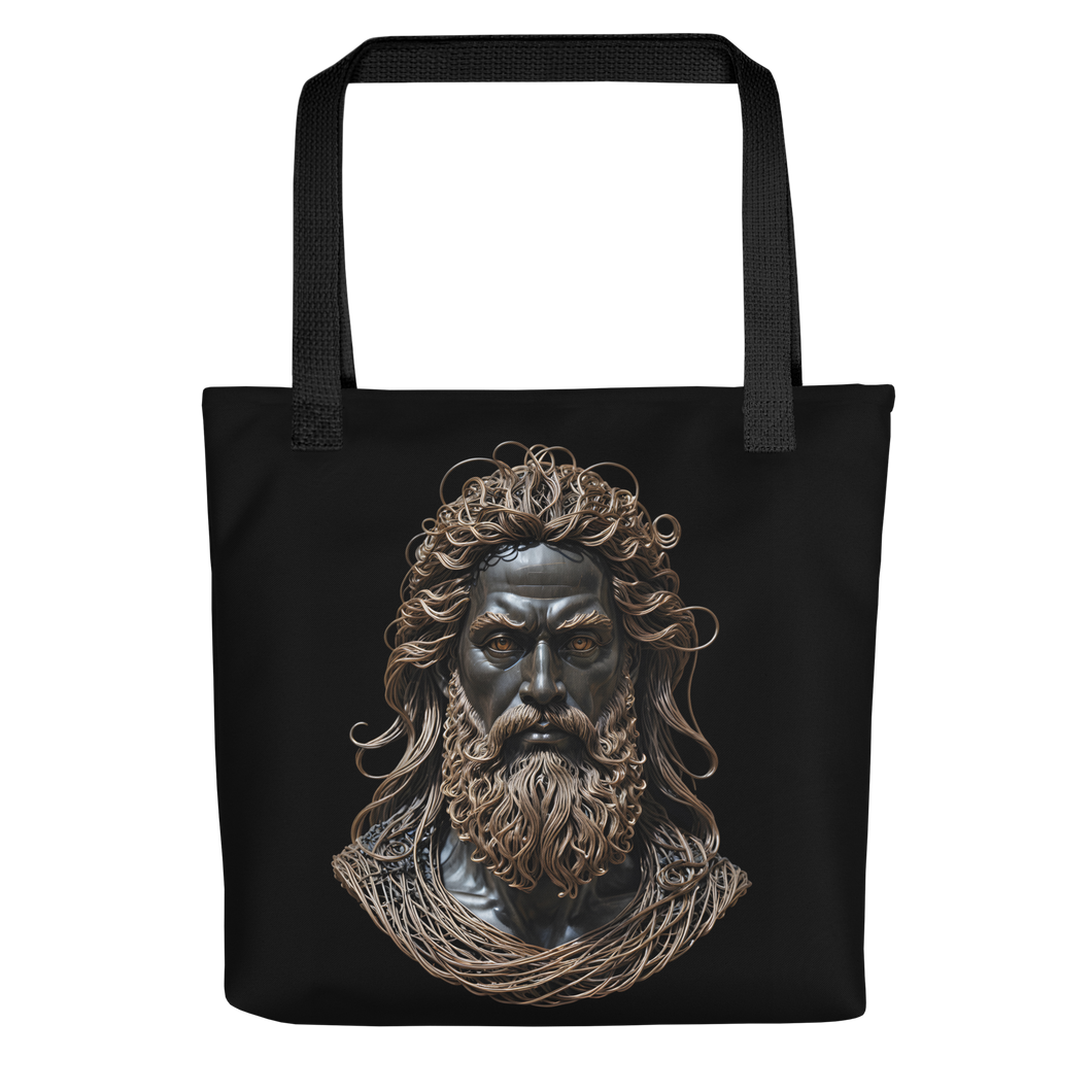 Zeus Copper Wire Sculpture Tote Bag