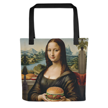 Monalisa Burger Tote Bag