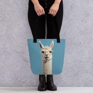 Funky Lamma and Burger Tote Bag