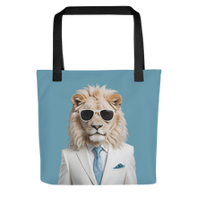 Funky White Lion Tote Bag