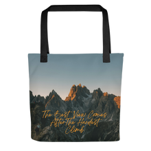 The Best View Comes Tote Bag