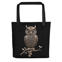 Owl Copper Art Tote Bag