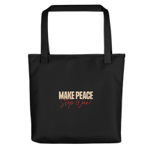 Make Peace Stop War Tank Tote Bag