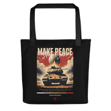 Make Peace Stop War Tank Tote Bag