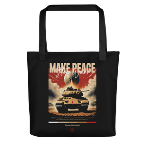 Make Peace Stop War Tank Tote Bag