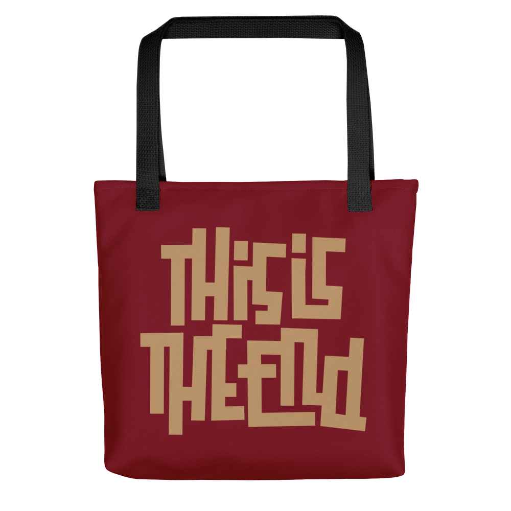 THIS IS THE END? Burgundy Tote Bag