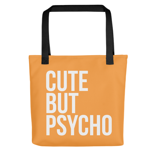 Cute But Psycho Texas Rose Tote Bag