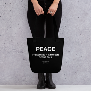 Freedom is the oxygen of the soul Tote Bag