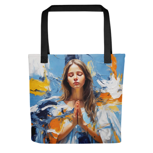 Pray & Forgive Oil Painting Tote bag