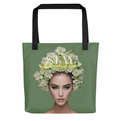 Stay Humble Female Flower Art Tote bag